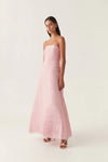 Hire AJE Soundscape Maxi Dress in Chalk Pink