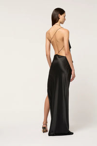 Hire MICHAEL LO SORDO Iced Bias Maxi Dress in Black