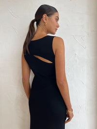 Hire SIR THE LABEL Nadja Cut Out Midi Dress in Black