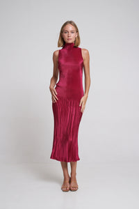 Hire L’IDEE Soiree Moss Gown in Ruby Red