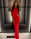 Hire EFFIE KATS Verona Gown in Cherry Red