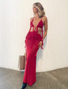 Hire Natalie Rolt Ariel Dress in Cherry Red
