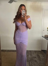 Hire NATALIE ROLT Marcella Gown in Lavender