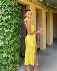 Hire L’IDEE Soiree Gisele Gown Canary yellow