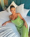 Hire RAT & BOA Gaia Dress in Green Sequin