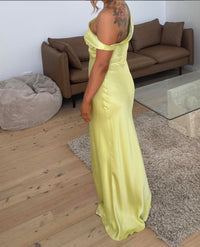Hire NATALIE ROLT Monika Gown in Lemon Yellow