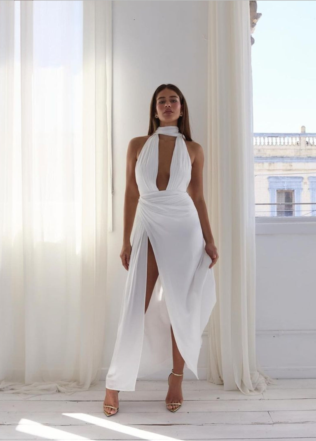 Hire CALIA COLLECTION Antonia Maxi Dress in White