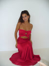 Hire HNTR Inka Gown in Wine Red