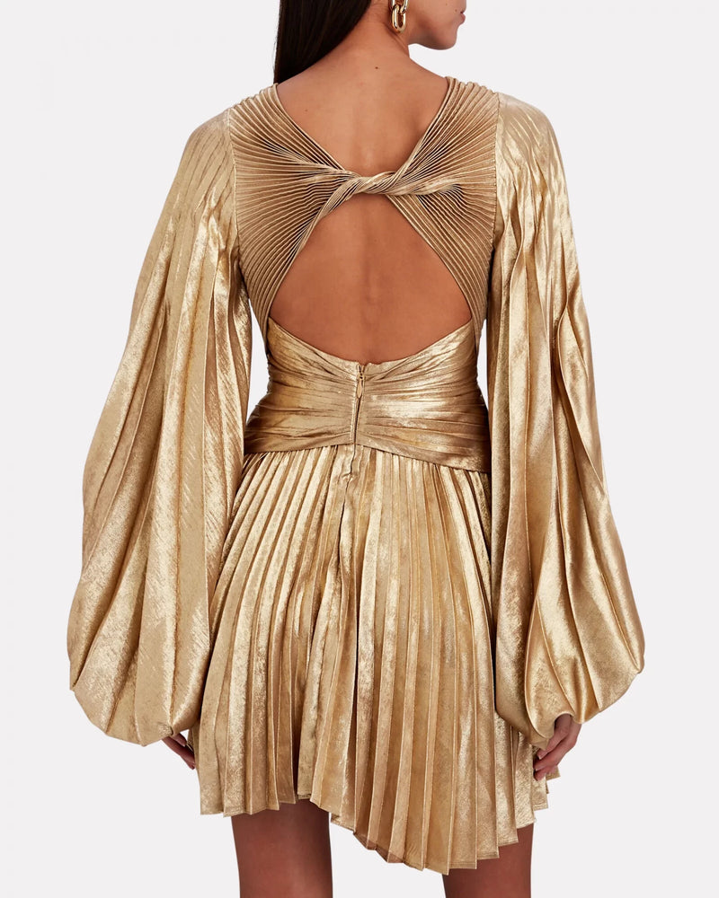 Hire ACLER Geneva Dress in Gold