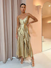 Hire ACLER Queensbridge Dress in Golden
