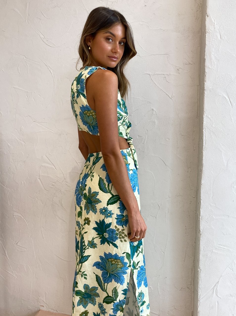 Hire Alexandre Knot Dress In Marguerite Print Floral