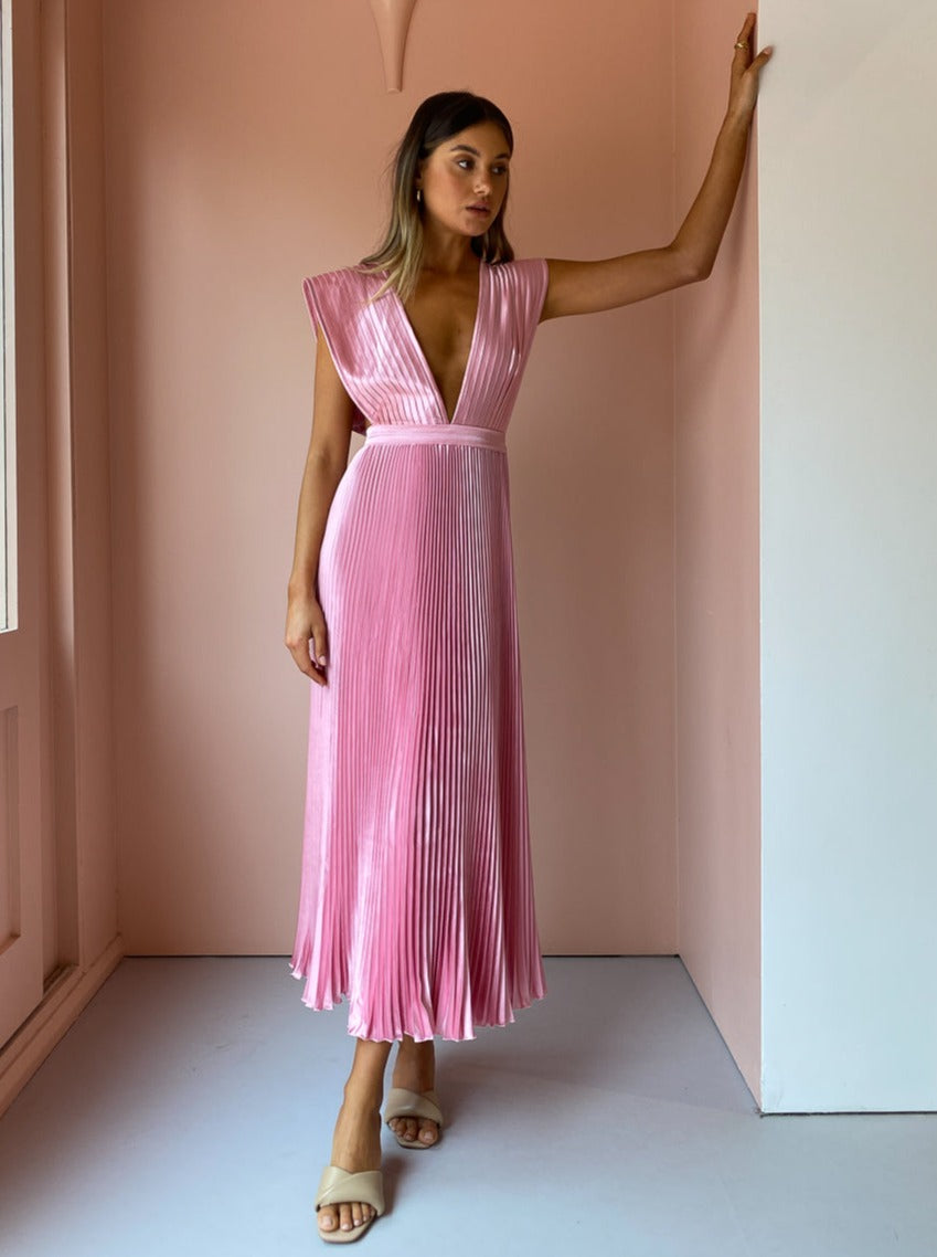 Hire L’IDEE Gala Gown in Blossom Pink