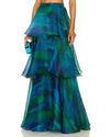 Hire Yaura Faari Set Maxi Skirt and Crop Top in Aquarelle Blue Print