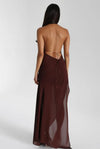 Hire Natalie Rolt Anastasia Mini & Maxi Dress in Espresso Brown