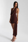 Hire Natalie Rolt Anastasia Mini & Maxi Dress in Espresso Brown