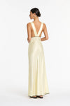 Hire SIR THE LABEL Aries Cut Out Gown in Lemon Cream