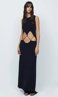 Hire Bec + Bridge Skylar Suspend Knit Maxi Dress In Black