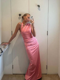 Hire SIR THE LABEL Giacomo Gathered Gown in Pink