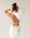 Hire ARCINA ORI Estelle Maxi Dress in Ivory White