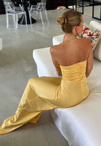 Hire HNTR Inka Gown in Gold Sun Yellow