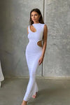 Hire IVONA SKELO Vivia Dress in Ivory White