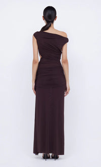 Hire BEC+BRIDGE Kailani Asym Dress in Brown