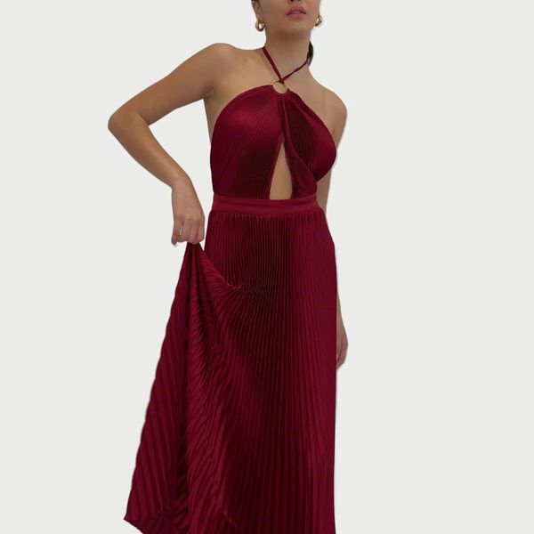 Hire L’IDEE Reveil Gown in Ruby Red
