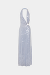 Hire MISHA Devon Sequin Maxi Dress in Cloud Blue