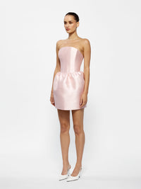 Hire EFFIE KATS Luetta Mini Dress in Blush Pink