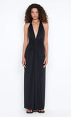 Hire BEC+BRIDGE Tillie Drape Maxi Dress in Black