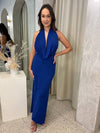 Hire BEC+BRIDGE Nessie Cowl Neck Maxi Dress in Ultramarine Blue