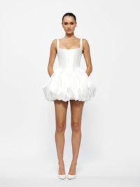 Hire EFFIE KATS Muse Mini Dress in Ivory White
