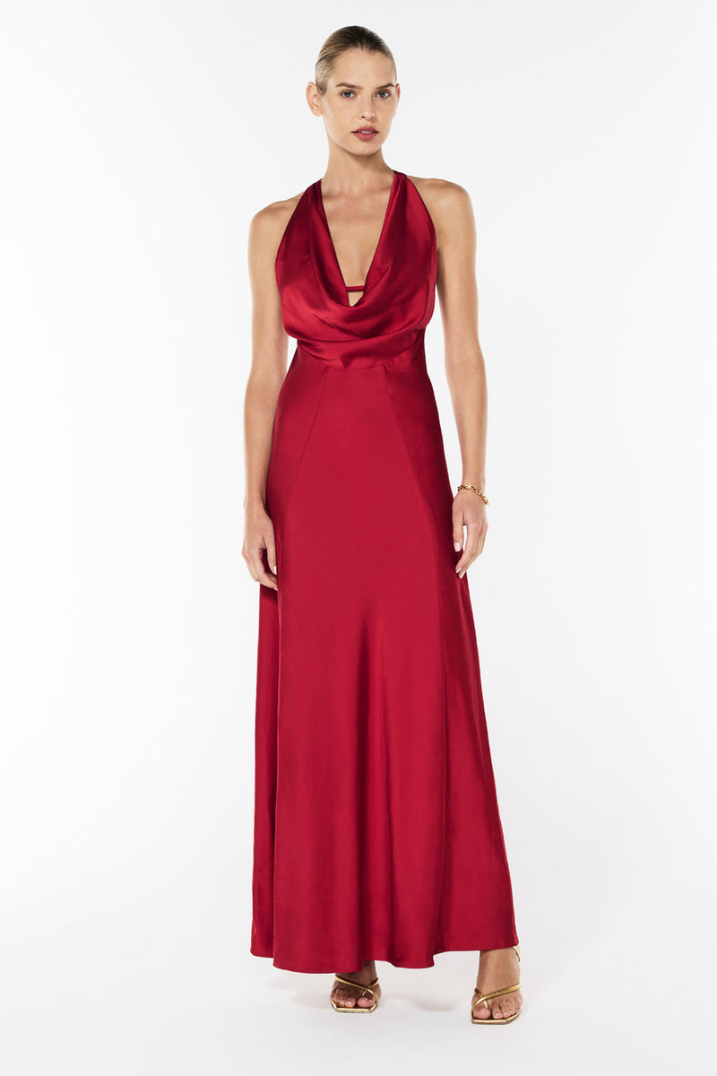 Hire MANNING CARTELL Charmed Cowl Slip Dress in Ruby Red