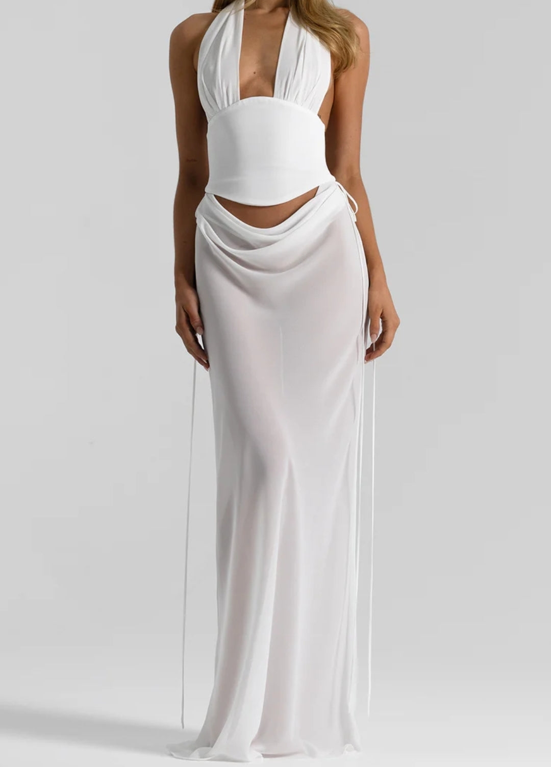 Hire NATALIE ROLT Allira Skirt in White (SKIRT ONLY)