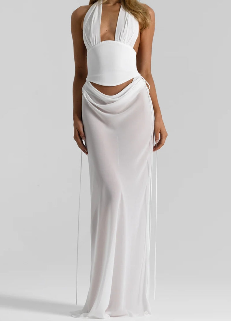 Hire NATALIE ROLT Allira Skirt in White (SKIRT ONLY)
