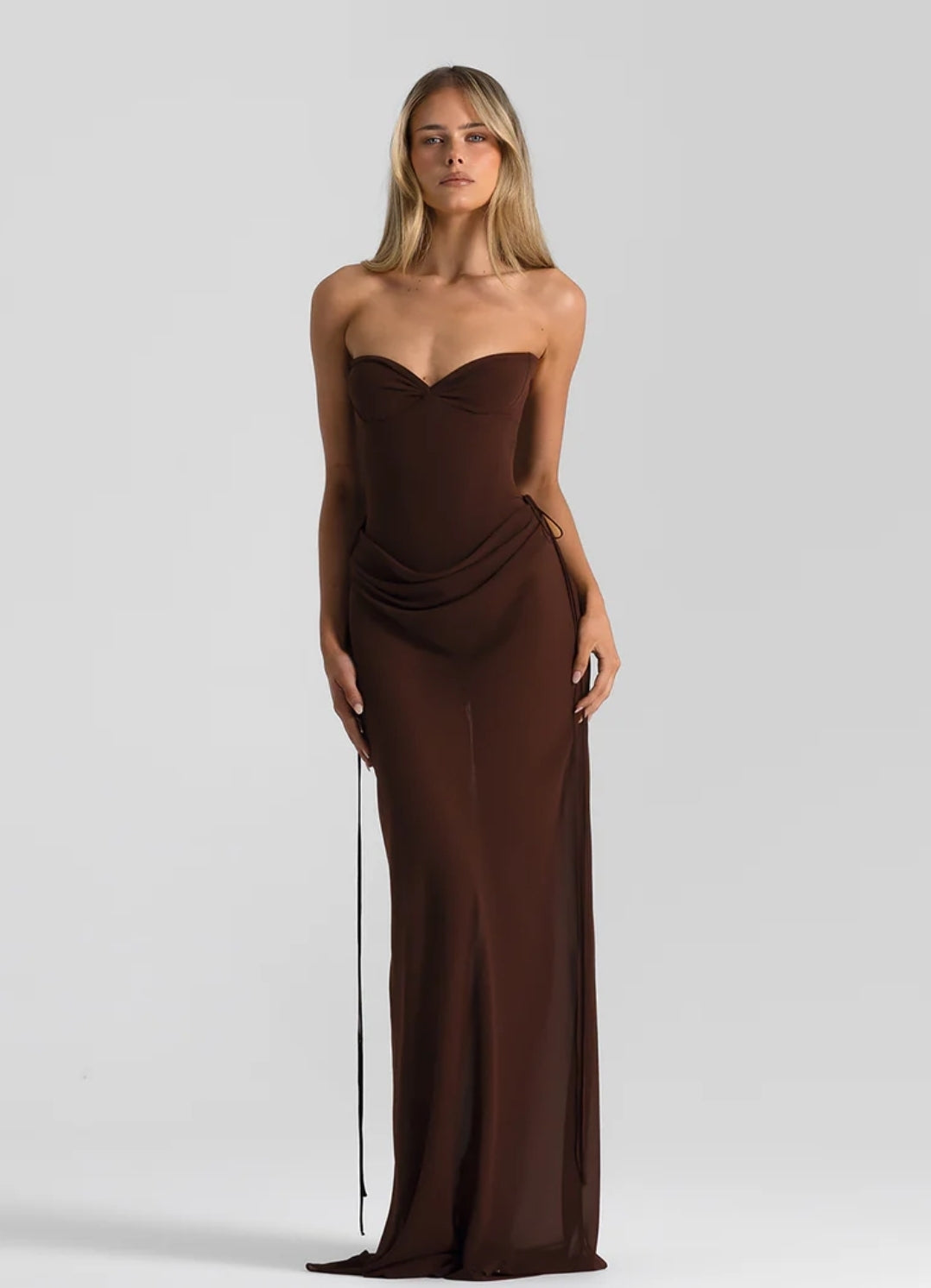 Hire NATALIE ROLT Allira Skirt in Espresso Brown (SKIRT ONLY)