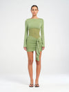 Hire BENNI Juni Mini Dress in Grass Green