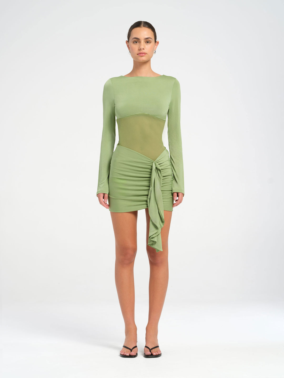 Hire BENNI Juni Mini Dress in Grass Green