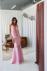(Copy) Hire DECONDUARTE Florian Sequin Maxi Dress in Pink