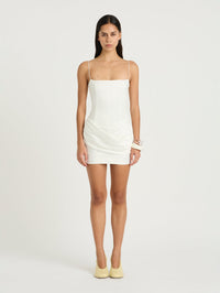 Hire BENNI Joel Mini Dress in Off White