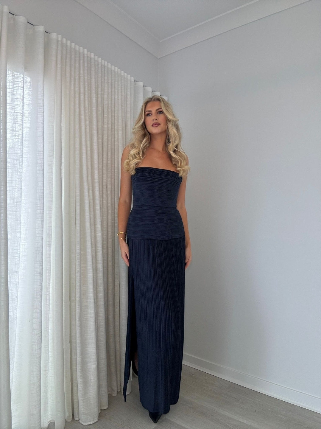 Hire MANNING CARTELL Royal Debut Dress in Navy Blue