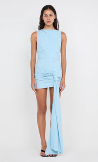 Hire BEC+BRIDGE Domenic Asym Mini Dress in Sky Blue