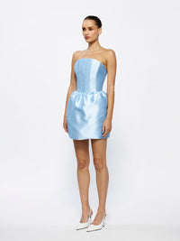 Hire EFFIE KATS Luetta Mini Dress in Cornflower Blue