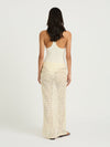 Hire BENNI Ariel Maxi Dress in Shell Marshmellow