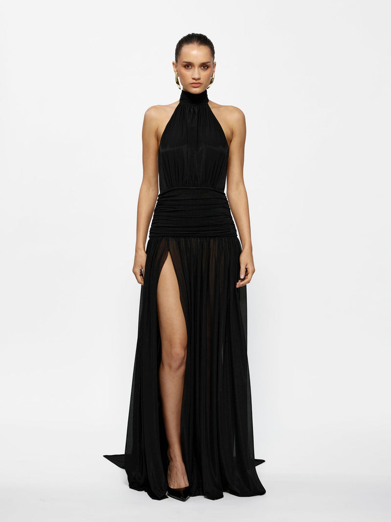 Hire EFFIE KATS Verity Gown in Black Sheer