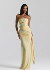 Hire NATALIE ROLT Miranda Gown in Lemon Yellow