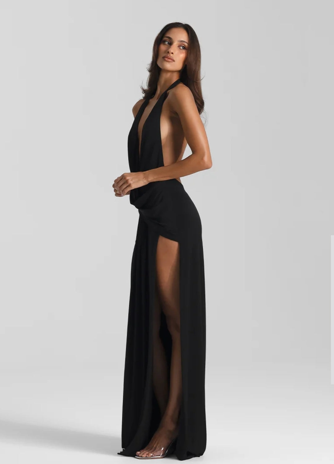 Hire NATALIE ROLT Winona Gown in Black