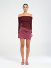 Hire BENNI Luca Mini Dress in Plum