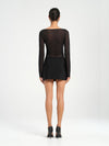 Hire BENNI Faris Mini Dress in Black Diamond