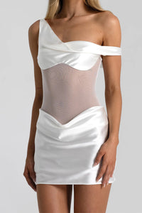 Hire Natalie Rolt Elodie Mini Dress in White